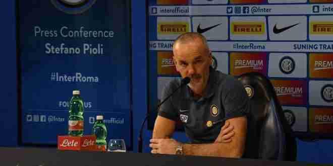 Il tecnico dell'Inter Stefano Pioli in conferenza stampa. (foto: @inter)