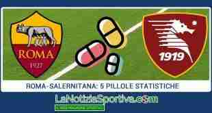 roma-salernitana pillole statistiche