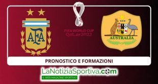 pronostico e formazioni argentina-australia