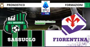 Pronostico Serie A Sassuolo-Fiorentina con loghi
