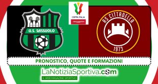 Pronostico Coppa Italia Sassuolo-Cittadella