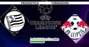 Pronostico Champions League Sturm Graz-Lipsia