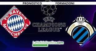 Pronostico Champions League bayern-brugge