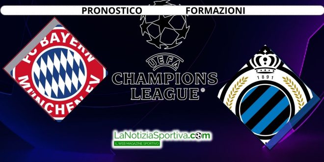Pronostico Champions League bayern-brugge