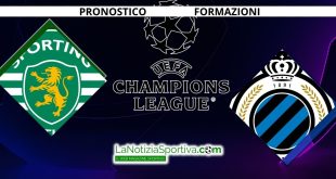 Sporting-Brugge Pronostico Champions League